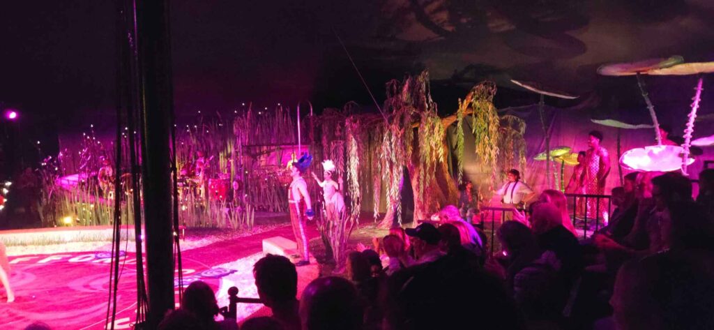 Image of Giffords circus band and background area