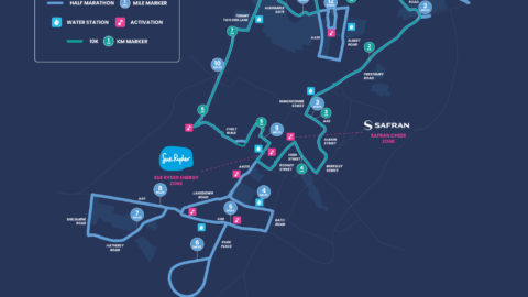 Image of Run cheltenham 2026 route road closures map